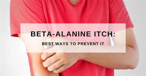 beta alanine itching